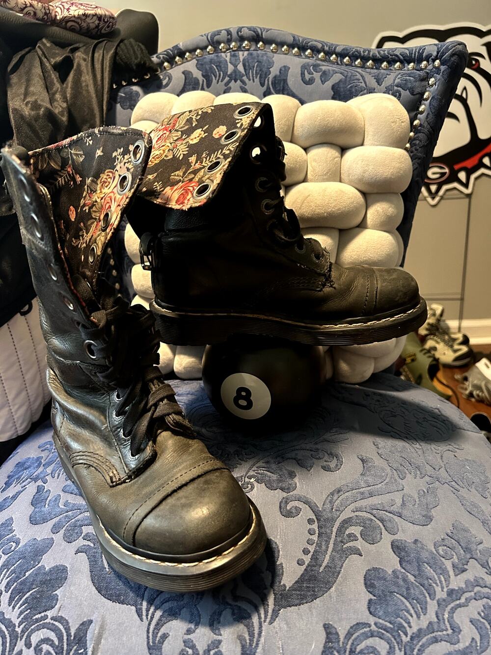 Dr Martens Triumph Grey Floral Interior size 6/EU 37